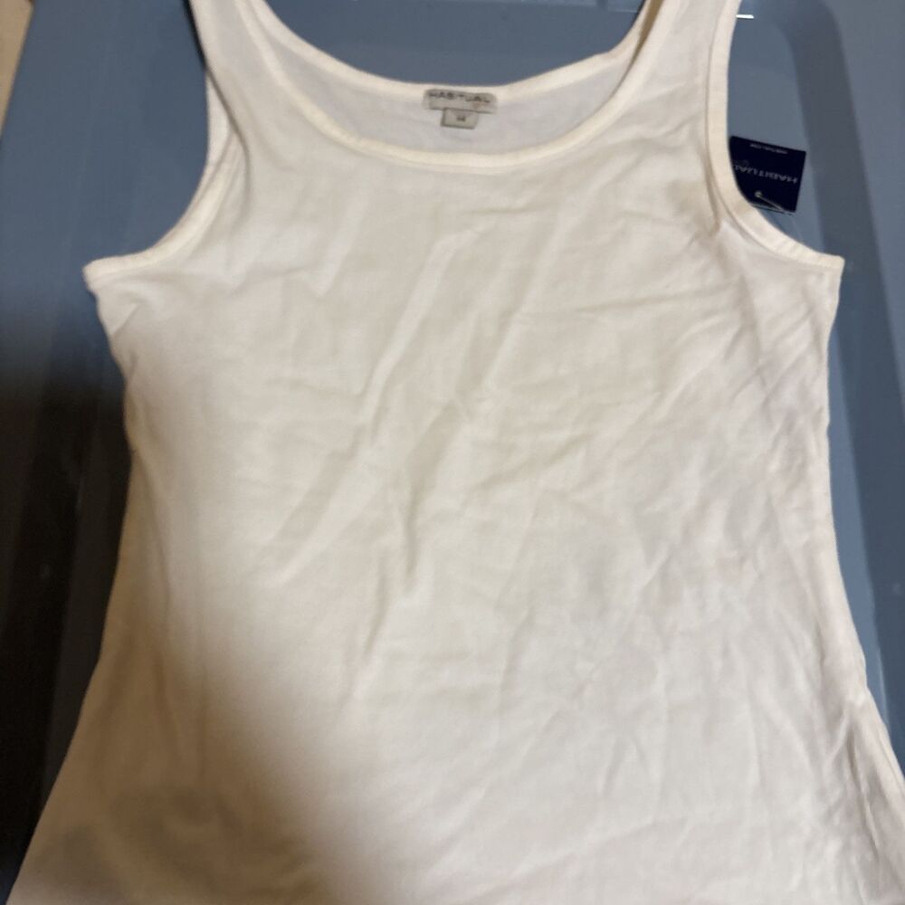 Habitual Kids Girls White Crewneck Sleeveless Tank Top Size 14 NWT